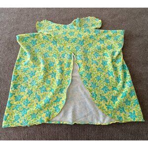 Lilly Pulitzer Womens Wrap Skirt Blue Green Turtles One Size Mom Wife GF Summer